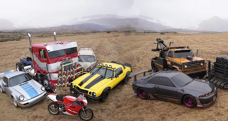 A Glimpse of the Cars in the Upcoming 2022 Transformers Movie